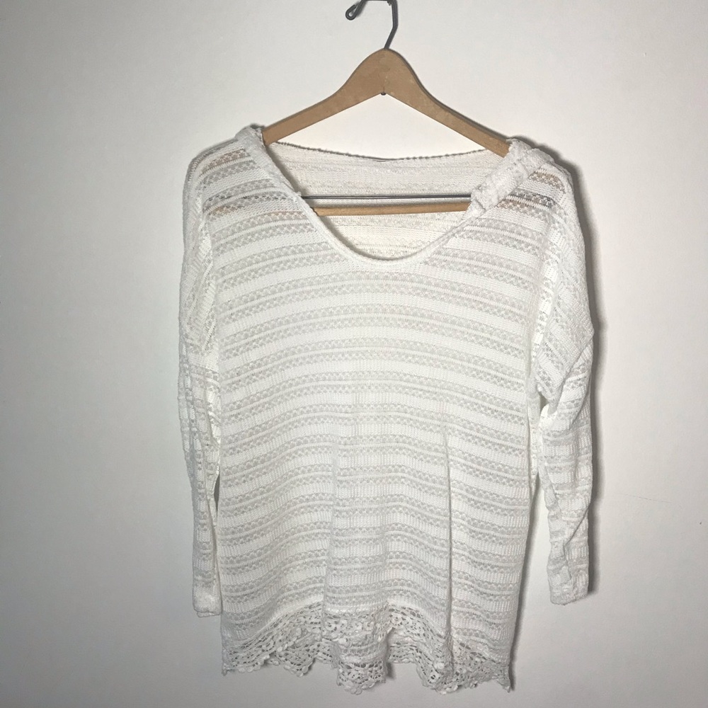 Lace Top with Hood
